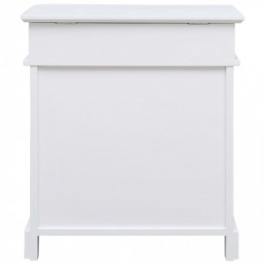 Pantofar, alb, 50 x 28 x 58 cm, lemn de paulownia - V284083V - Img 4