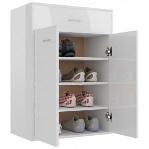Pantofar, alb extralucios, 60x35x84 cm, PAL - V801077V - Img 4