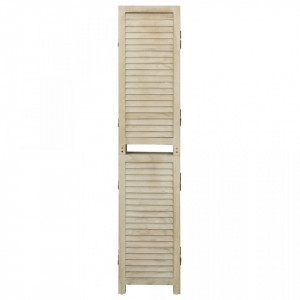 Paravan de cameră cu 4 panouri 140x165 cm lemn masiv Paulownia - V338579V - Img 3