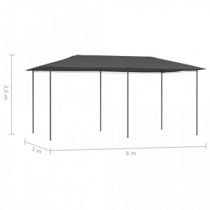 Pavilion, antracit, 3x6x2,6 m, 160 g/m² - V313622V - Img 3