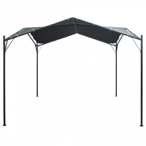Pavilion cort foișor copertină, antracit, 3 x 3 m, oțel - V47962V
