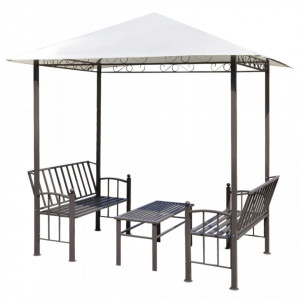 Pavilion de grădină cu masă și bănci 2,5x1,5x2,4 m - V43218V
