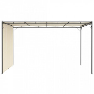 Pavilion de grădină cu perdea laterală, crem, 4 x 3 x 2,25 m - V47994V - Img 3