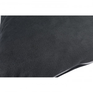 Pernă, material textil de catifea gri închis, 60x60 cm - TP238899 - Img 4