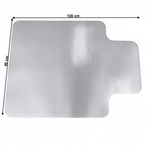 Protecţie podea, sub scaun, crem, 90x120 cm - TP300171 - Img 2
