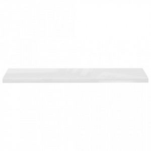 Raft de perete suspendat, alb extralucios, 120x23,5x3,8 cm, MDF - V323757V - Img 4