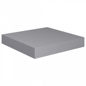 Rafturi de perete suspendate, 2 buc., gri, 23x23,5x3,8 cm, MDF - V323845V - Img 4