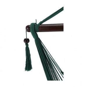 Scaun balansoar suspendabil, hamac, leagăn agăţat, verde, 130x100 cm - TP262393 - Img 19