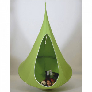 Scaun balansoar suspendabil, leagăn agăţat, verde, 120x120x150 cm - TP262373 - Img 10