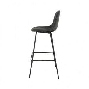 Scaun bar, material textil gri închis/metal - TP295302 - Img 11