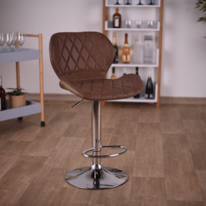 Scaun de bar, maro / crom - TP258577 - Img 13