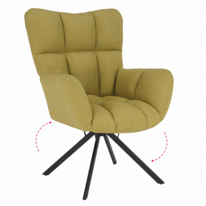 Scaun de design ţesătură fistic - TP276607