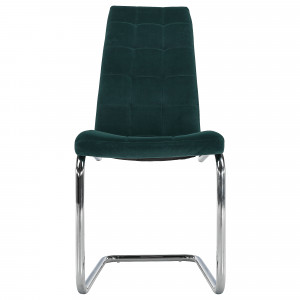 Scaun de masă, ţesătură de catifea smarald / crom - TP285443 - Img 7