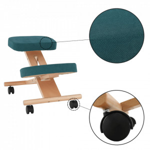 Scaun ergonomic, albastru, 46x65x52-72 cm - TP300220 - Img 19