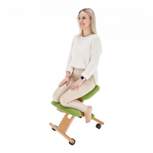 Scaun genunchi ergonomic, verde, 46x65x56-72 cm - TP300218 - Img 13