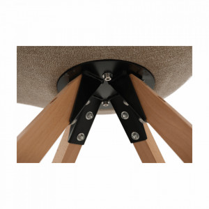 Scaun, material textil bej/lemn fag - TP202571 - Img 19