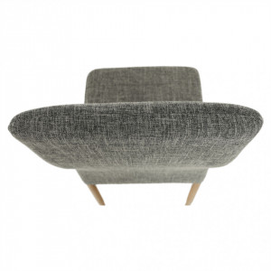 Scaun, material textil gri deschis/cadru metalic fag - TP203808 - Img 13