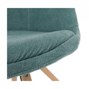 Scaun, material textil verde mentol/lemn fag - TP202573 - Img 11