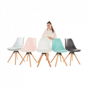 Scaun pivotant elegant, alb - TP288201 - Img 11