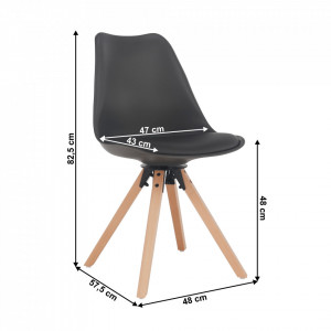 Scaun pivotant elegant, gri închis - TP288202 - Img 18
