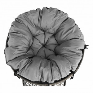 Scaun pivotant, fotoliu rotativ cu pernă, gri, 91x90 cm - TP258663 - Img 18