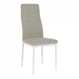 Scaun, textil bej/metal alb - TP201233 - Img 18
