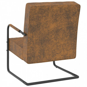 Scaun tip consolă, maro, material textil - V325734V - Img 4