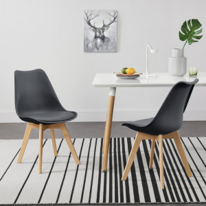Scaune design, set 2 buc, 81 x 49 x 57 cm, gri - P67291229 - Img 5