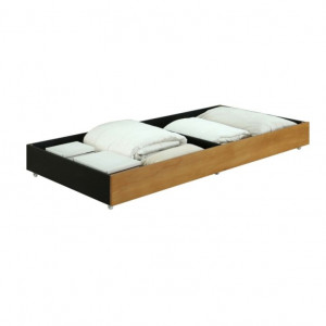 Sertar de pus sub pat, lemn masiv, culoarea stejar - TP240370