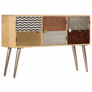 Servanta, 120 x 30 x 75 cm, lemn masiv de mango - V247341V - Img 1