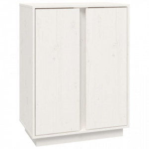 Servantă, alb, 60x35x80 cm, lemn masiv de pin - V814490V