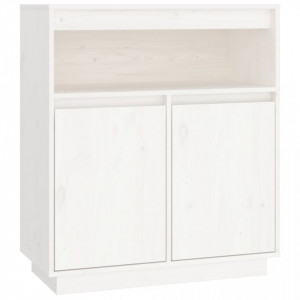 Servantă, alb, 70x34x80 cm, lemn masiv de pin - V814385V - Img 1