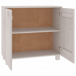 Servantă, alb, 85x35x80 cm, lemn masiv de pin - V340493V - Img 4