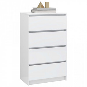 Servanta, alb extralucios, 60 x 35 x 98,5 cm, PAL - V800537V - Img 3