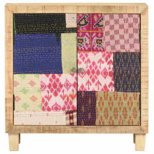 Servanta cu petice, 70 x 35 x 75 cm, lemn masiv de mango - V286139V - Img 4