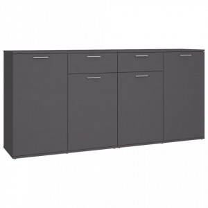 Servantă, gri, 160x36x75 cm, lemn prelucrat - V3074929V