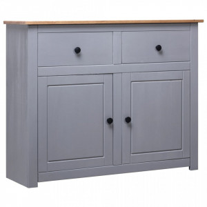 Servanta, gri, 93 x 40 x 80 cm, lemn masiv pin - V282698V