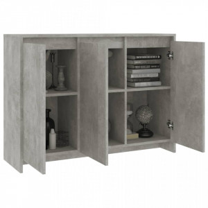 Servantă, gri beton, 102x33x75 cm, PAL - V809777V - Img 4