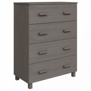 Servantă, gri deschis, 79x40x103,5 cm, lemn masiv de pin - V340427V