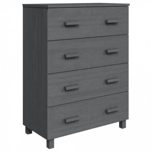 Servantă, gri închis, 79x40x103,5 cm, lemn masiv de pin - V340426V