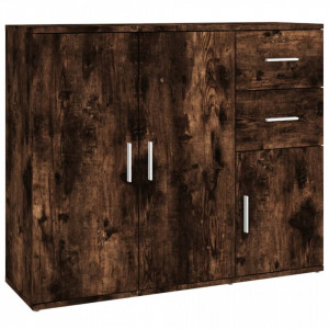 Servantă, stejar fumuriu, 91x29,5x75 cm, lemn prelucrat - V823274V