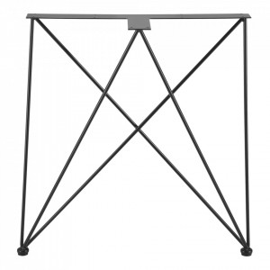 Set 2 bucati picioare masa, 62 x 22 x 72 cm, otel sinterizat, negru - P57938955 - Img 3