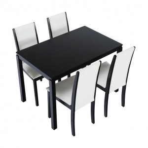 Set cină, wenge/piele eco - TP203073