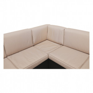 Set de grădină din ratan cu 3 piese, 2 măsuţe şi 1 colţar, maro - TP254773 - Img 18