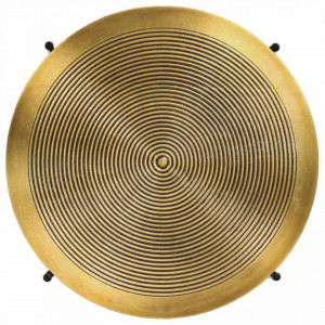 Set de masa, 2 piese, MDF cu alama - V246285V - Img 3