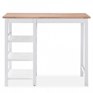 Set mobilier de bar, 3 piese, MDF, alb - V245364V - Img 4