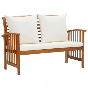 Set mobilier de gradina cu perne, 2 piese, lemn masiv de acacia - V310263V - Img 4