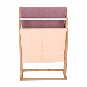 Stand pt. prosoape, bambus și alb, 54x24x82 cm - TP234014 - Img 17
