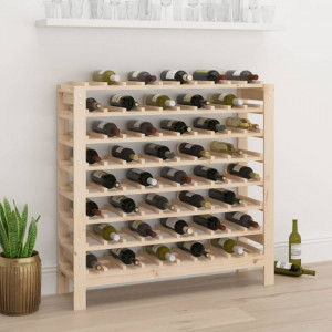 Suport de vinuri, 109,5x30x107,5 cm, lemn masiv de pin - V822536V - Img 2