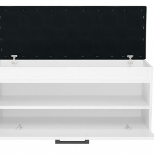 TEBAA105 - Bancuta, pantofar, 100x 35 x 49 cm, Alb, PAL - Img 3